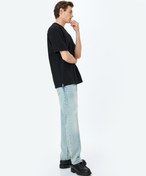 Resim Normal Bel Pamuklu Vintage Straight Fit Kot Pantolon 