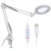 Resim Hallow Beyaz Led'li Büyüteç Büyüteç Kelepçe Klipsli Işık 8x Büyütme 