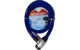 Resim Güçlü Bisiklet Motosiklet Bisiklet ve Motosiklet Kilidi, Uzun Kalın Kilit, 25MM Kalınlık, 2 Metre, 25X2000 mm 1780 gr Ağırlık Mavi Renk 