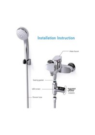 Resim Valkyrie Dijital Led Monitörlü Mutfak Banyo Ve Duş Termometresi Gümüş 