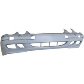 Resim BZT Mercedes E Class- W210- 00/02; Ön Tampon Koyu Gri(Sis/Band Delikli/Far Yıkamasız/Classic 2108851825 