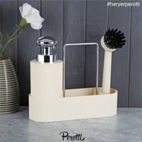 Resim PEROTTİ MUTFAK SETİ SİLVER OVAL KREM LISBONE 13185 