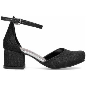 Resim Elit Yb-f-karnıyarık-25y Filet Kız Çocuk Klasik Topuklu Ayakkabı Siyah Siyah 