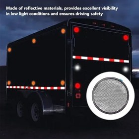 Resim Posta kutuları Için Yuvarlak Yansıtıcılar Premium Güvenlik yapıştırıcısı (b) 