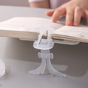 Resim Dayanıklı Plastik Okuma Kitabı Sayfa Tutucu, Ayarlanabilir Öğrenci Kitap Klipsi, Ofis ve Çalışma Malzemeleri, Taşınabilir Belge Organizatörü ile Güçlü Tutuş için Etkili Okuma 
