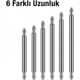 Resim 8-25MM Arası Paslanmaz Çelik Saat Pimi Seti, Yaylı Sürgülü, Kolay Kullanımlı 
