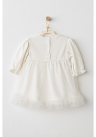 Resim AndyWawa Kız Bebek Elbise Dress Wawa Exclusıve Ac26136 Ekru 