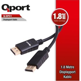 Resim Qport Q-Dp01 1 8M Dp KabloYeni Ekran Kartlarina 