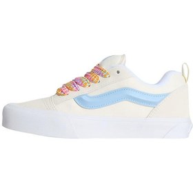 Resim 000d6zz5d1-r Vans Knu Skool Spor Ayakkabı Beyaz 000d6zz5d1-r Beyaz Gri İndigo Turkuaz 