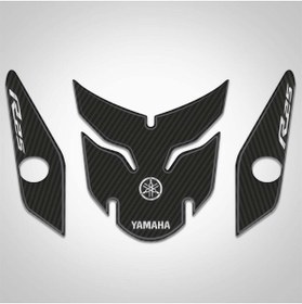 Resim Redline Grafik Yamaha R 25 Karbon Desen Çamurluk Pad Set 