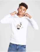 Resim K-Pop Key Shinee Baskılı Unisex Çocuk Kapüşonlu Beyaz Sweatshirt Beyaz 