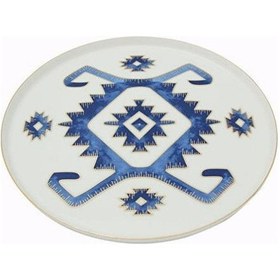 Resim Porland Arabesque Serisi 27cm Düz Tabak Desen5 Beyaz 