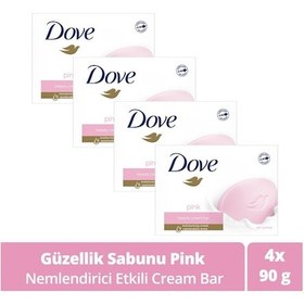 Resim Dove Pink Beauty Cream Bar Katı Güzellik Sabunu 4 x 90 G 