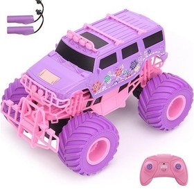 Resim Qyouth Ve Uzaktan Pembe Mor-pembe Mor Kumandalı Kızlar Için Hallow Ghz Araba 2.4 İt 