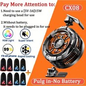 Resim Sunshine011 Memo Cx08 2025 Yeni Manyetik Soğutma Radyatörü 15w Şarj Başlığı 5v 3a Pil Yok 4 Çift Usb Güçlü Yüksek Güç Telefon Tablet Canlı Yayın Oyun 