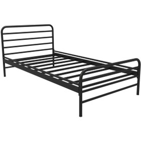 Resim FANO Milas Metal Karyola Siyah Tek Kişilik Ferforje Yatak 90x190, 90x200, 100x200, 120x190, 120x200 