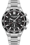 Resim Lee Cooper LC08067.350 Erkek Kol Saati – Siyah Kadran, Kronograf Tasarım, Çelik Bilezik 