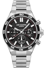 Resim Lee Cooper LC08067.350 Erkek Kol Saati – Siyah Kadran, Kronograf Tasarım, Çelik Bilezik 