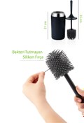 Resim Sunplast Antibakteriyel Silikon Tuvalet Fırçası - Tuvalet Ve Klozet Temizleme Fırçası - Soft Toilet Brush 
