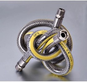 Resim Ocak Fırın Doğalgaz Bağlantı Fleksi Extra Korumalı Hortum 1 Metre 