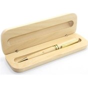 Resim Ahşap Kutulu Tükenmez Kalem Model 1 