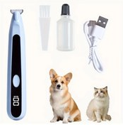 Resim Willowhaven Usb Şarjlı Düşük Gürültülü Geniş Bıçaklı Led Işıklı Mavi Evcil Hayvan Tıraş Makinesi 