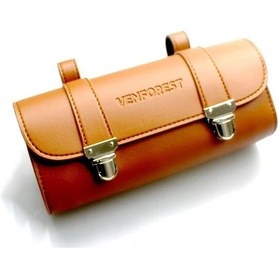 Resim Hightower Universal Motosiklet Çantası - Dayanıklı Suni Deri Eyer Çantası, Çok Bölmeli Brown-1 Kahverengi-1 