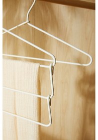 Resim Ocean Home Textile 2'li 3 Katlı Ekru Renk Kumaş Kaplı Metal Giysi Askısı 42 X 41 X 0.5 Cm Ekru 