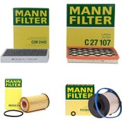 Resim Opel Zafira C 1.6 Dizel Bakım Filtre Seti (yakıt F. Dahil) Mann 