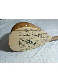 Resim Idol Kuş Dal İşlemeli Kısa Sap Saz Tam Set 