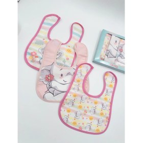 Resim Karamila 3'lü Set Bebek Mama Önlüğü Desenli Sıvı Geçirmez 