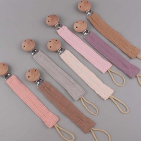 Resim Products Beech Pacifier Clip To Soothe Baby Cotton And Hemp - Beige 