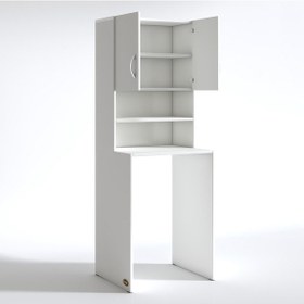 Resim Kenzlife Çamaşır Makinesi Dolabı Hayzummdf Byz 180 066 55 % 100 Mdf Full Mdf Banyo Kiler Çift Kapaklı Arkalıklı Çok Renkli 