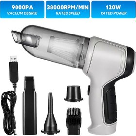 Resim Kangxiang Set Taşınabilir Araba Elektrikli Süpürgesi Kablosuz El Elektrikli Süpürgesi Elektrikli Hava Toz Alma Cihazı 3588 