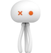 Resim Ulzyvf Tripodlu Sevimli Şarj Pil Modu, Lambası Kontrol, Işık Gece Edilebilir Dokunmatik Beyaz Bebek Ahtapot 3 - Gu Beyaz 