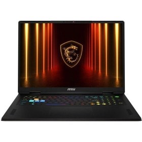 Resim MSI Vector 18 HX AI A2XWIG-666XTR-17 Ultra 9-275HX 64 GB 1 TB+1 TB SSD 16 GB RTX5080 18" Dos Dizüstü Bilgisayar 