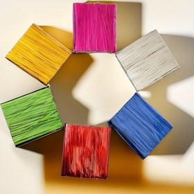 Resim 800 adet Kablo Bağı ve Tel Bağlama Teli / Altın ve Gümüş Tel Bağlama Teli Ambalaj Mühürleme İpi / Fırın Yiyecek Poşeti Şeker Hediye Poşeti Bağlama İpi / Fırıncılık ve Bahçecilik Metal Kayışlama / Kırtasiye ve Sofra Süsleme Kurban Bayramı Mübarek 