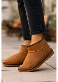 Resim Ultra Mini Kürklü Classic Mini Iı 1016222 Che Kadın Bot Tarçın Taba 