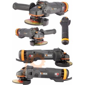 Resim 2100 Watt Bakır Sargılı 115 mm Metal Şanzıman Avuç Içi Taşlama Sprial Makinesi 