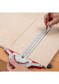 Resim Lemestar Ahşap İşleri İçin Dayanıklı 50 Cm Kenar Cetveli - Pratik Ve Kullanışlı 
