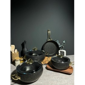 Resim Bena Life 7 Parça Granit Güveç Tencere Seti 