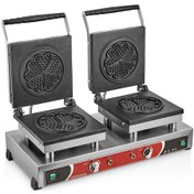Resim Kutlu Çiftli Çiçek Waffle Makinesi 