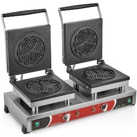 Resim Kutlu Çiftli Çiçek Waffle Makinesi 