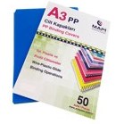 Resim MAPİ A3 PP OPAK KAPAK (KUM DESEN) 550 MİCRON MAVİ 50 Lİ 