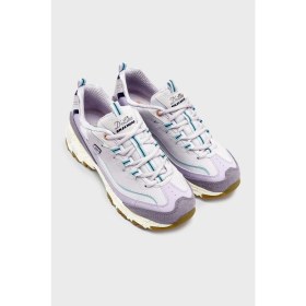 Resim Skechers D'lites Logolu Süet Detaylı Kalın Taban Sneaker Ayakkabı Bayan Ayakkabı 149589 Lvmt 