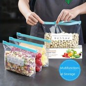 Resim 15/20 Paket Sızdırmaz Yeniden Kullanılabilir Vakum Poşetler - PET Malzeme Tazeleme Mühürleme Gıda Saklama Poşetleri Mutfak Düzeni için, Meyveler, Sebzeler ve Kiler Ürünleri için Mükemmel, Kiler Organizatörleri ve Saklama 