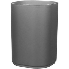 Resim Ganzhoushop Kalemlik Şeffaf Mat Kaplama Kalemlik Yerden Tasarruf Sağlayan Çok Amaçlı Kalemlik Kupa Masaüstü Okul Ofis Siyah 