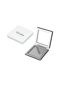 Resim İsme Kişiye Özel Kare Bayan Makyaj Aynası Kırmızı 