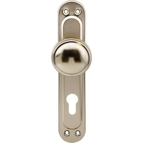 Resim Şık Niken Kapı Tokmağı, Metal Kulp, Dayanaklı ve Estetik Tasarım 