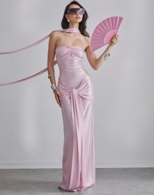 Resim Larissa Elbise Pembe - 40 
